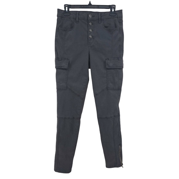 American Eagle Outfitters Pants - American Eagle Jegging Skinny Cargo Mid Rise Button Fly Jeans Womens 8